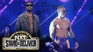 Carmelo Hayes makes Lakers inspired entrance at Stand & Deliver: NXT Stand & Deliver 2023 Highlights