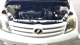 Toyota ist washer fluid, brake fluid, engine oil, power steering fluid, engine coolant