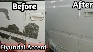 Hyundai Accent car side Door repainting | High quality paint job | Restoration work |