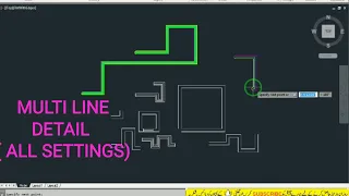 Multi Line All settings in CAD | #MultiLine #AUTOCAD