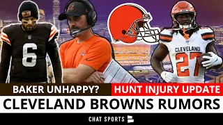 Browns Rumors On Kareem Hunt Injury News, Baker Mayfield + Kevin Stefanski Issues & Myles Garrett