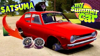 FIRST LAUNCH OF SATSUMA, SEARCH FOR WHEELS [My Summer Car]