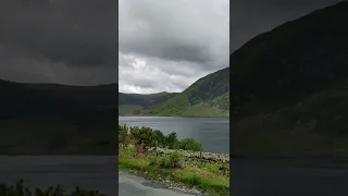 F16 Eurofighter jet flying over lake District
