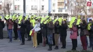 Флешмоб "Ми за мир" відбувся у Житомирі - Житомир.info