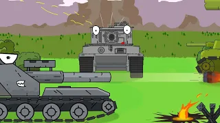 The appearance of the German monster Waffle - Cartoons about Tanks