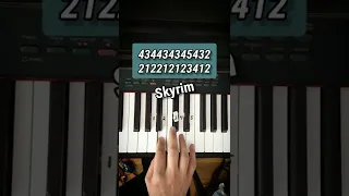 Skyrim - Dragonborn Theme piano tutorial