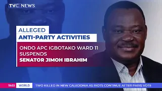 Ondo APC Igbotako Ward II Suspends Senator Jimoh Ibrahim Over Anti-Party Activities