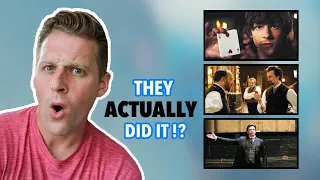 Magician Explains REAL or FAKE MAGIC in Movie Scenes!!