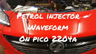 Petrol injector on Picoscope 2204A with induced fault analysis