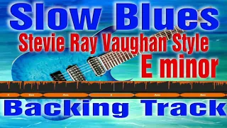 Slow Blues Stevie Ray Vaughan Style Slow Blues Backing Track in Em