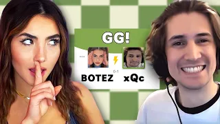 xQc Crushed Andrea Botez At Chess