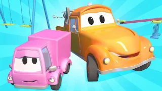 Tom camionul de tractari -  Suzy,masinuta roz 3 - Orasul Masinilor 🚗 Desene pentru copii