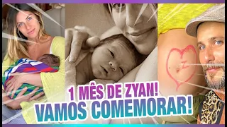 1 mês de Zyan! 3º filho de Giovanna Ewbank e Bruno Gagliasso completa 1 mês de vida!