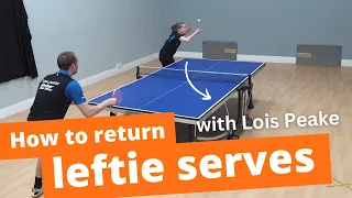 How to return tricky left handed serves (with Lois Peake)
