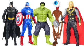 AVENGERS SUPERHERO STORY, BATMAN VS CAPTAIN AMERICA, HULK SMASH VS SIRENHEAD VS THOR