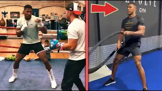 Anthony Joshua continuous training for Usyk rematch part 3. Highlights Training HD boxing