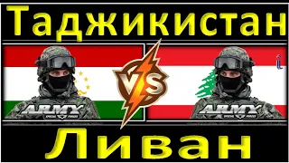 Таджикистан  vs Ливан Сравнение Армии и Военной мощи