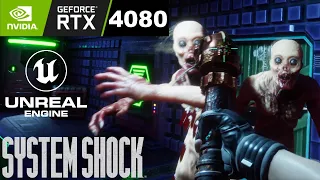 System Shock Remake 2020 Unreal Engine Demo Walkthrough GIGABYTE GEFORCE RTX 4080 Eagle OC 16GB