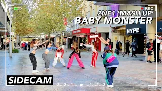 [KPOP IN PUBLIC|SIDECAM] BABYMONSTER -‘2NE1 Mash Up’ FULL DANCE COVERㅣDDD | Perth | Australia