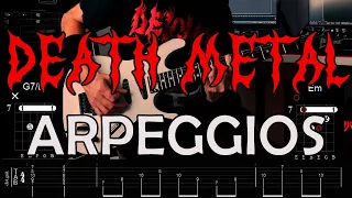 DEATH METAL ARPEGGIOS LESSON + TABS