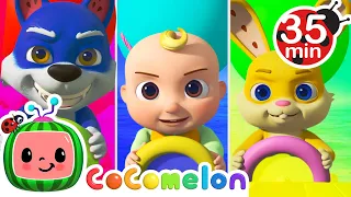 Who Will Win the Boat Race? | CoComelon JJ's Animal Time | Animal Songs for Kids
