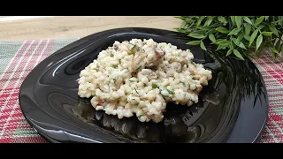 Перловка с курицей в белом соусе. Такой вкусной перловки вы еще не ели!