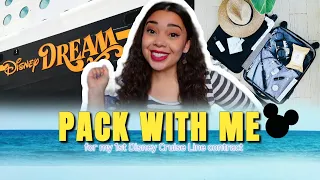 PACK WITH ME: what I'm bringing on my first Disney Cruise Line contract!