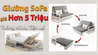 Giường sofa đa năng thông minh gấp gọn thành ghế tiện lợi giá rẻ nhất thị trường | RoyalDecorHN