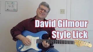 David Gilmour Style Lick (Guitar Lesson with TAB)