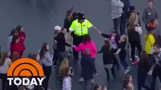 Police Dance With Audience At Ariana Grande’s Manchester Benefit Concert | TODAY