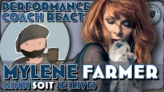 Mylene Farmer - Ainsi Soit Je LIVE (Performance Coach First Time Reaction)