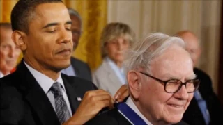 Barack Obama meets with Warren Buffett