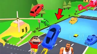 NOOB vs PRO vs HACKER with SHINCHAN and CHOP in WHICH WHEEL SHAPE-SHIFTING GAME IN HINDI | AMAAN-T