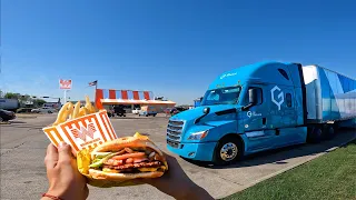 I Drove My Semi Truck To Whataburger - (Review)