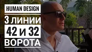 Дизайн Человека 42 и 32 ворота. 3 линии Даниил Трофимов. Human Design