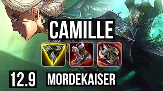 CAMILLE vs MORDEKAISER (TOP) | 14/1/7, Legendary, 65% winrate | EUW Master | 12.9