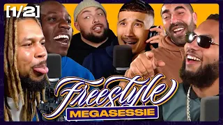 Heftige discussie bij MEGASESSIE PT.1 | SUPERGAANDE FREESTYLE ft. Bokoesam Sjaak Saaff Caza & Ginger