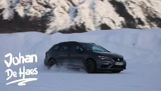 2018 SEAT Leon ST Cupra 4DRIVE 300 hp POV Test drive in SNOW