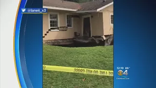 Large Sinkhole Swallows Central Florida Home