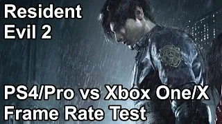 Resident Evil 2 Remake PS4 vs PS4 Pro vs Xbox One X vs Xbox One Frame Rate Comparison