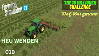 Turn Grass Into Hay To Sell Later | Farming Simulator 22 Hof Bergmann