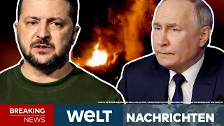 PUTINS KRIEG: Ukraine schlägt zurück! Massive Raketenangriffe! Explosionen auf der Krim I NEWSSTREAM