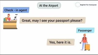 English Conversation At The Airport - At the Check-in Counter