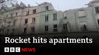 Ukraine war: Russian strike on Lviv apartment block kills at least four - BBC News