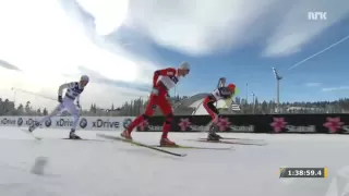 Petter Northug driter på svenskene (Holmenkollen, Ski-VM,  2011)