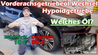 Vorderachsgetriebeöl-Wechseln Hypoidgetriebe Tellerradgetriebe BMW E70 E71 X5 X6 X-Drive