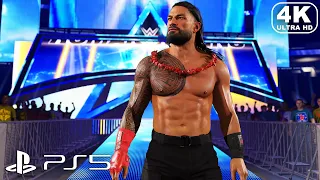 WWE 2K23 PS5 - Roman Reigns vs Goldberg (4K ULTRA HD) WWE 2K