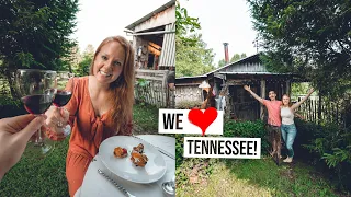Tour of our TINY HOUSE Airbnb Cottage! + Incredible Farm to Table Dinner 😍  (Tennessee)