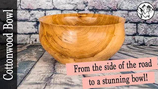 Woodturning: From log on the side of the road to a stunning bowl!