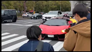 2022.3/20東京お台場NSRounder退場後編計200台超え？！諸星一家ランボルギーニ#Lamborghini#ferrari#FIGHTINGSTAR